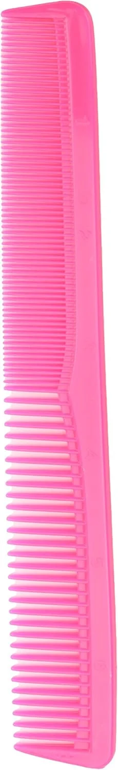 شانه آرایشگری همه کاره 7 اینچی Krest Cleopatra - صورتی تیره، بسته 6 عددی