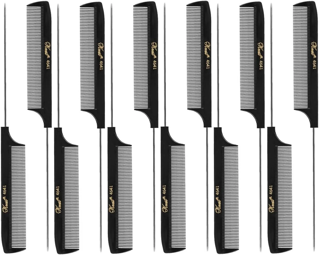 شانه دم باریک بافت و فویل کرست، 8 1/2 اینچ (بسته 12 عددی) 12 x SB-K4641-BLK