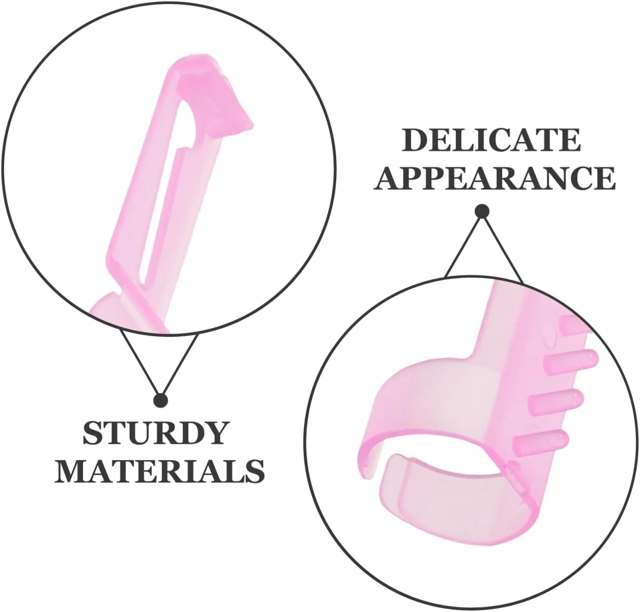 Happyyami Finger Guides for Crocheting, Pack of 10 Plastic Yarn Guides, Finger Holder, Knitting Thimble Tools for Crocheting, Knitting, Crafts, Accessories Happyyami Finger Guides for Crocheting, Pack of 10 Plastic Yarn Guides, Finger Holder, Knitting Thimble Tools for Crocheting, Knitting, Crafts, Accessories