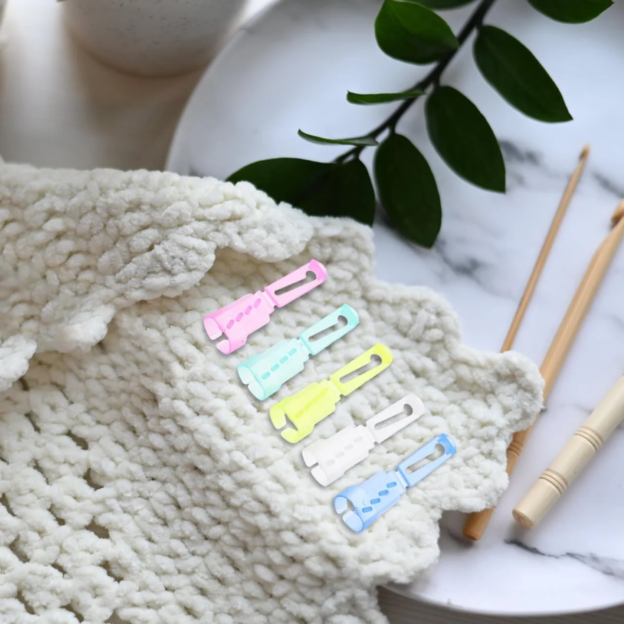 Happyyami Finger Guides for Crocheting, Pack of 10 Plastic Yarn Guides, Finger Holder, Knitting Thimble Tools for Crocheting, Knitting, Crafts, Accessories Happyyami Finger Guides for Crocheting, Pack of 10 Plastic Yarn Guides, Finger Holder, Knitting Thimble Tools for Crocheting, Knitting, Crafts, Accessories