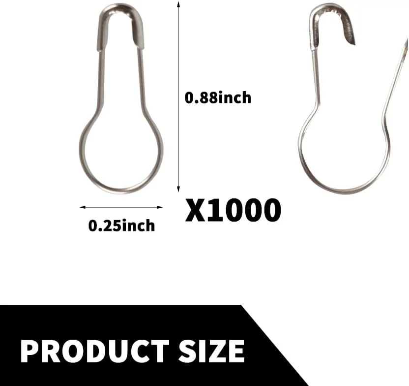 Hanycon FIREFLY SEWING 1000pcs Silver Metal Gourd Pin/Calabash Pin/Safety Pins/Bulb Pin/Bead Needle Pins/Clothing Tag Pins DIY Home Accessories Hanycon FIREFLY SEWING 1000pcs Silver Metal Gourd Pin/Calabash Pin/Safety Pins/Bulb Pin/Bead Needle Pins/Clothing Tag Pins DIY Home Accessories