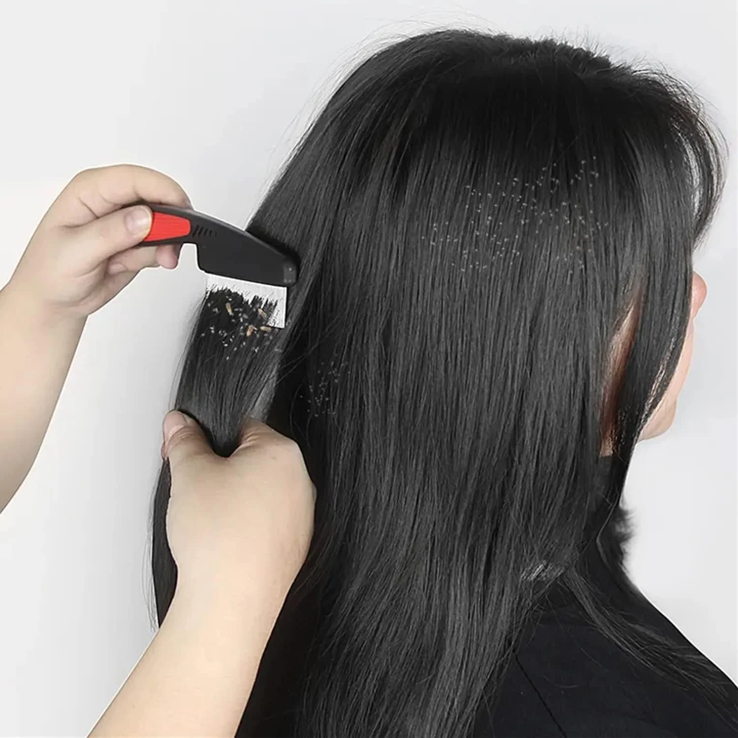 شانه دندانه ریز و درشت استیل KASTWAVE، 2 عدد شانه حرفه ای ضد شوره، شانه مو با دندانه های با استحکام بالا، ابزار نظافت برای کودکان و بزرگسالان