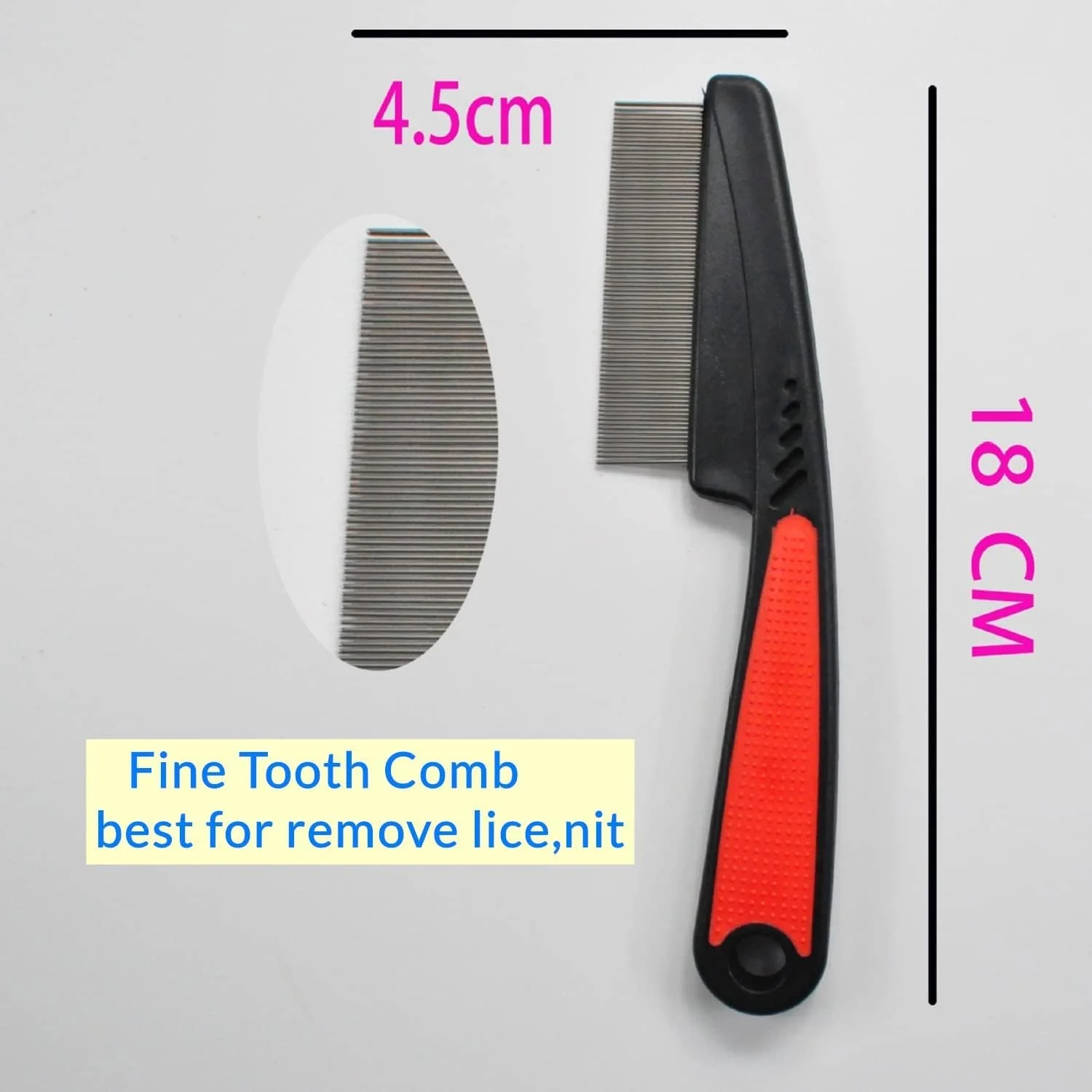 شانه دندانه ریز و درشت استیل KASTWAVE، 2 عدد شانه حرفه ای ضد شوره، شانه مو با دندانه های با استحکام بالا، ابزار نظافت برای کودکان و بزرگسالان