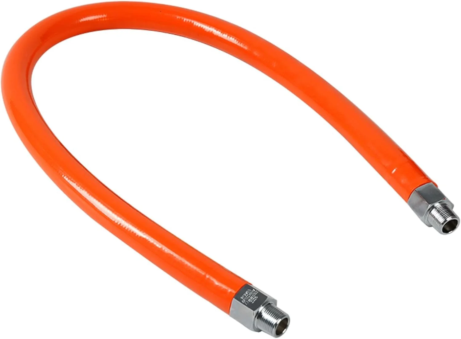 شیلنگ گاز طبیعی Huoyanshe - 120 سانتی متری برای لوازم پروپان NG/LP، قطر 19 میلی متر در 120 سانتی متر طول، بافته شده از فولاد ضد زنگ، شیلنگ خط گاز انعطاف پذیر مناسب برای مهمانی های باربیکیو و تجهیزات آشپزخانه.