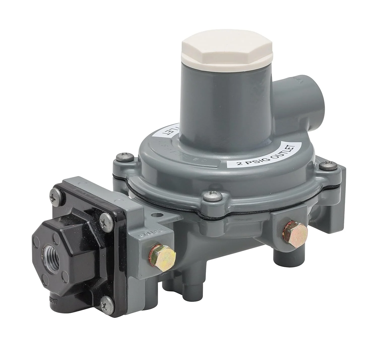 Emerson-Fisher LP-Gas Equipment R232E-BBH Compact Integral 2-Stage Regulator, 1-2.2 psig Spring, 1/4" x 1/2" NPT