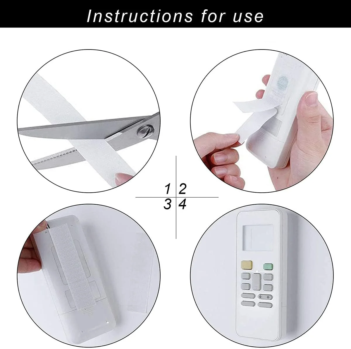 نوار چسبی قلاب و حلقه ای با کیفیت، نوار چسب خود چسب، نوار قلاب حلقه ای سنگین، رول نوار چسب دو طرفه قابل استفاده مجدد، چسب قوی، نوار چسب خود چسب، سفید (8 متر)
