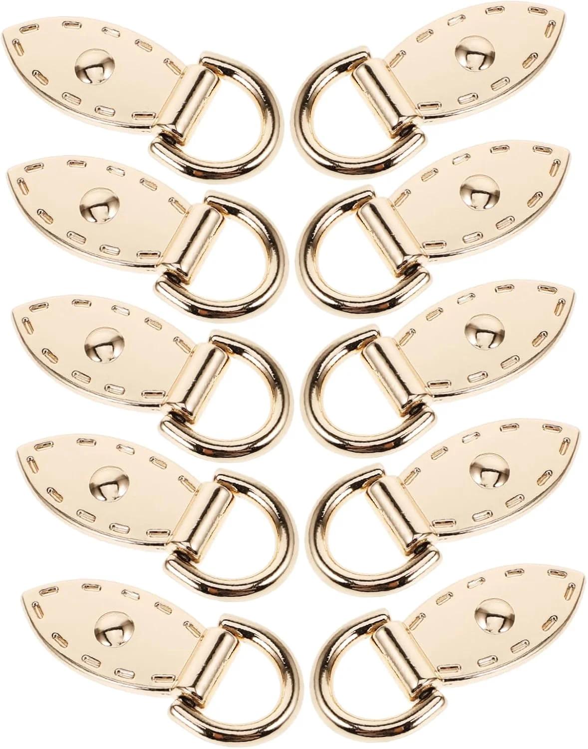 سگک کوله پشتی Gogogmee - سگک فلزی بند کیف، گیره جاکلیدی کارابین، طلایی، 3.30X1.50X0.50CM