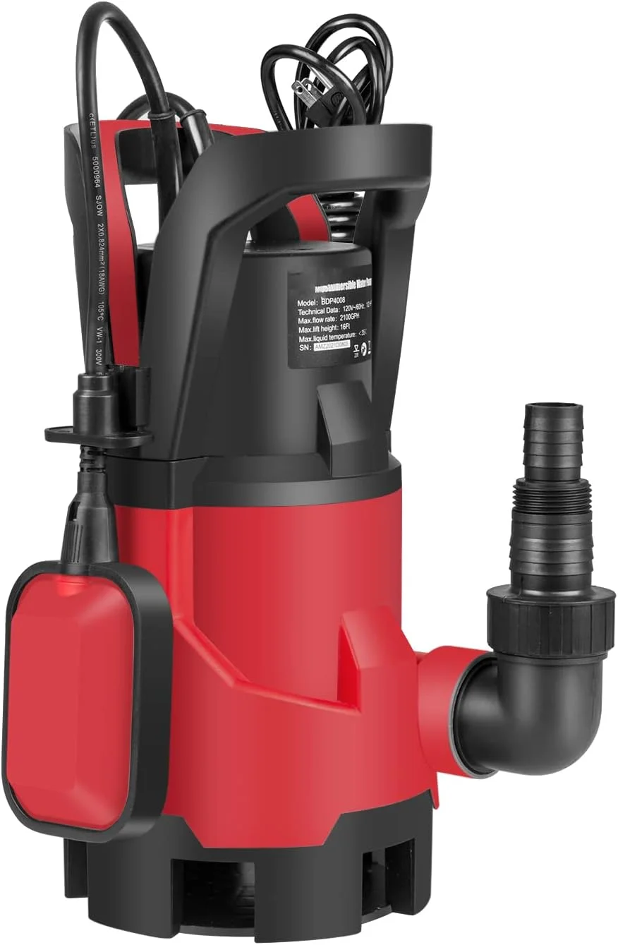 پمپ لجن کش Prostormer، پمپ آب برقی شناور 1 اسب بخار با سوئیچ شناور اتوماتیک 3700GPH برای تخلیه استخر، وان آب گرم، تخلیه سیل و آبیاری پمپ لجن کش Prostormer، پمپ آب برقی شناور 1 اسب بخار با سوئیچ شناور اتوماتیک 3700GPH برای تخلیه استخر، وان آب گرم، تخلیه سیل و آبیاری