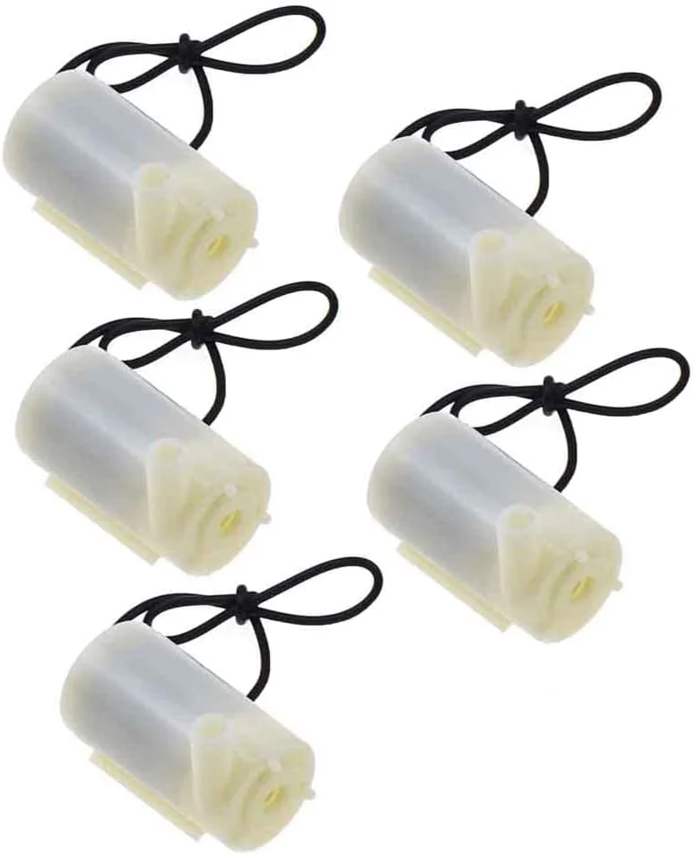 Reland Sun 5pcs Quiet Mini DC 3-6V 120L/H Brushless Portable Motor Submersible Water Pump Reland Sun 5pcs Quiet Mini DC 3-6V 120L/H Brushless Portable Motor Submersible Water Pump
