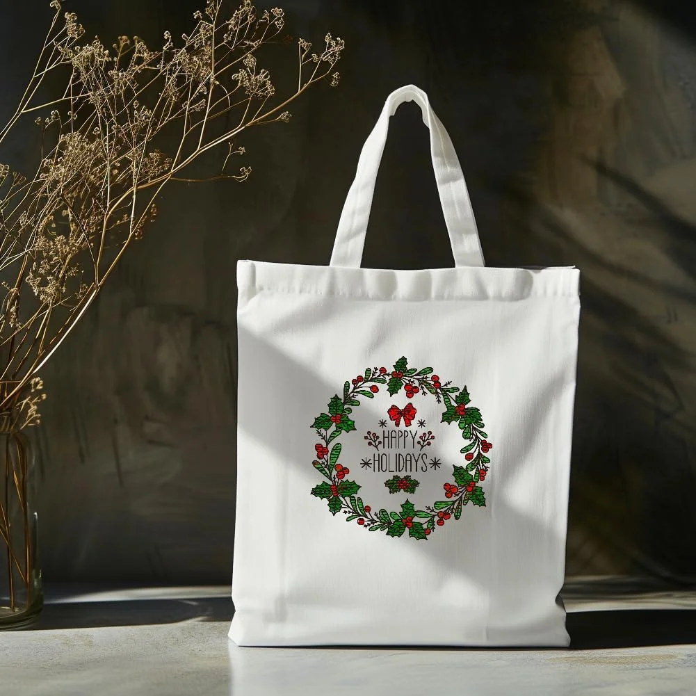 گلوبلند، 4 برگه تثبیت کننده محلول در آب طرح تاج گل کریسمس برای گلدوزی دستی، مناسب برای گلدوزی و خیاطی DIY، تثبیت کننده های چسبی گلدوزی دستی، پارچه های نبافته 29.7x21 سانتی متر