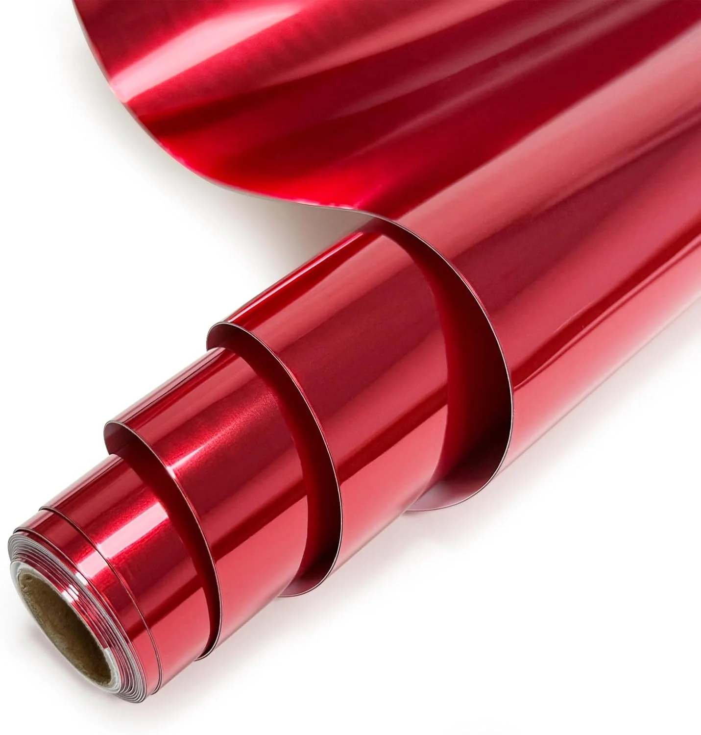 Gold Glitter Heat Transfer Vinyl 12" x 8 ft HTV for Shirts, Glitter HTV for All Cutter Machine - Easy to Cut & Weed for Heat Vinyl Design (Red, 12" x6Ft)