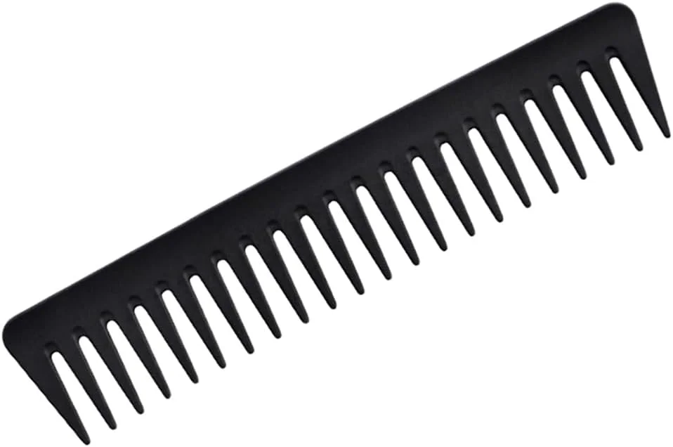 شانه مو مردانه Didiseaon، شانه حالت دهنده قدیمی، مواد ایمن، ضد الکتریسیته ساکن، دندانه پهن، مشکی