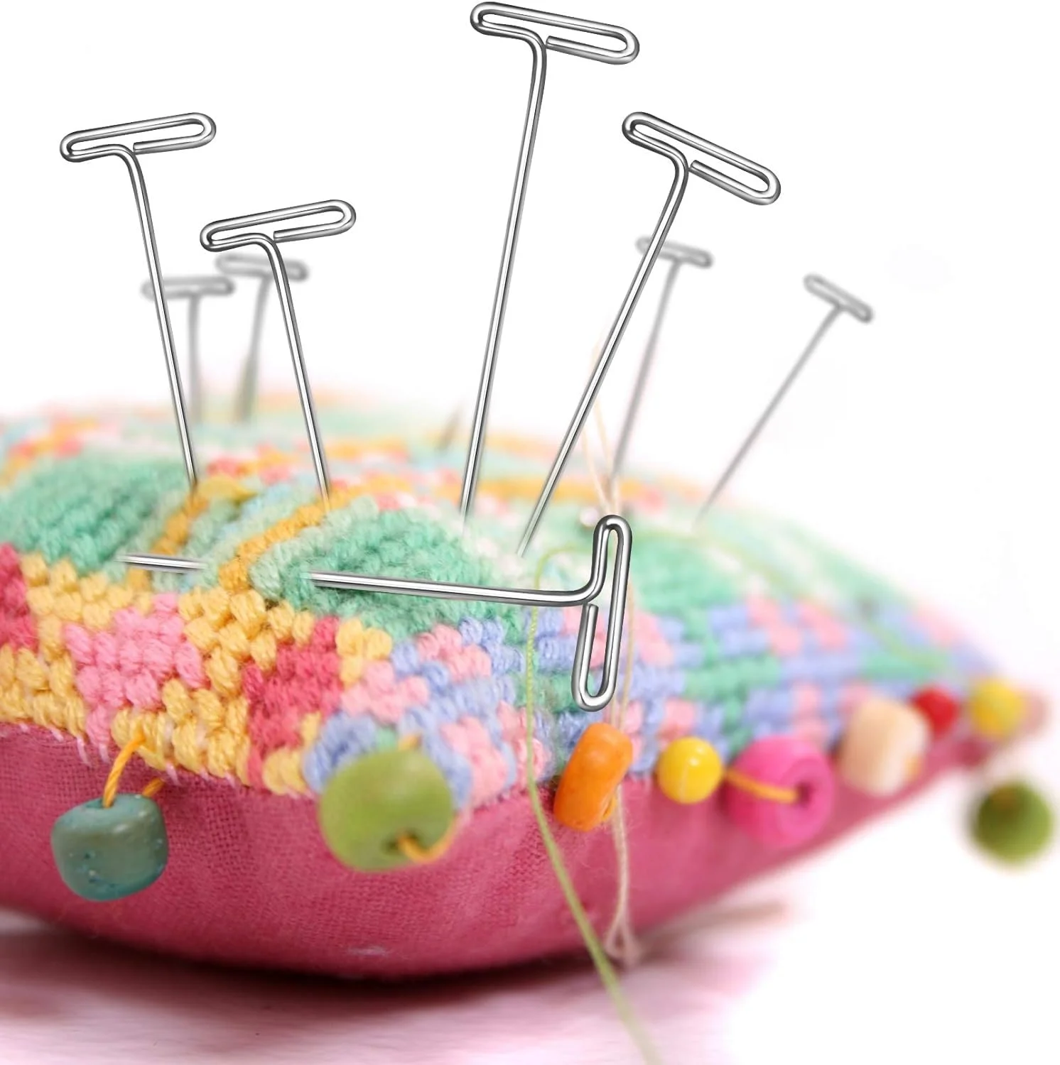 GIAVGIAV Wig T-pins, 110 PCs Sewing Pins Quilting Pins Straight Pins for Fabric, Dressmaker, Jewelry DIY Decoration, Crafts, Blocking Knitting, Crocheting, Modelling and Office(1.5inch,2Inch) GIAVGIAV Wig T-pins, 110 PCs Sewing Pins Quilting Pins Straight Pins for Fabric, Dressmaker, Jewelry DIY Decoration, Crafts, Blocking Knitting, Crocheting, Modelling and Office(1.5inch,2Inch)