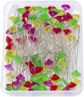 سنجاق سینه GIAVGIAV، بسته 100 عددی، 2 اینچی، سر الماس کریستالی شفاف، سنجاق های صاف برای دسته گل، لوازم جانبی دسته گل برای تزئین جواهرات، خیاطی و صنایع دستی DIY رنگارنگ سنجاق سینه GIAVGIAV، بسته 100 عددی، 2 اینچی، سر الماس کریستالی شفاف، سنجاق های صاف برای دسته گل، لوازم جانبی دسته گل برای تزئین جواهرات، خیاطی و صنایع دستی DIY رنگارنگ