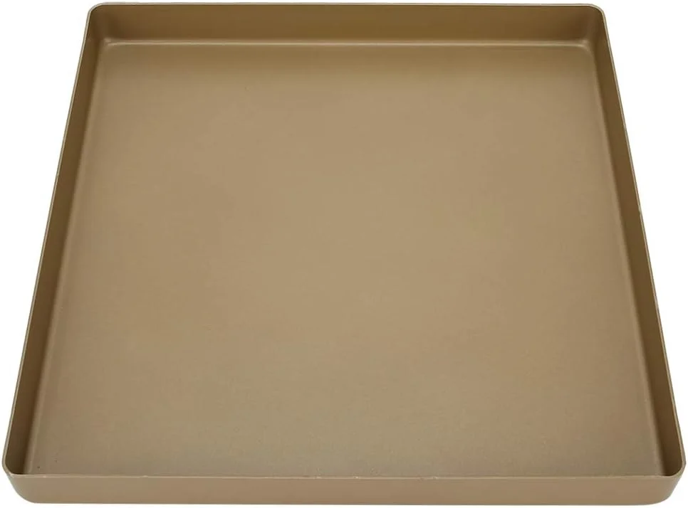 Zerodis قالب طلایی نچسب با گرمایش سریع برای آشپزخانه و کیک 28x28x3 سانتی متر ابزار پیتزا برای اتاق