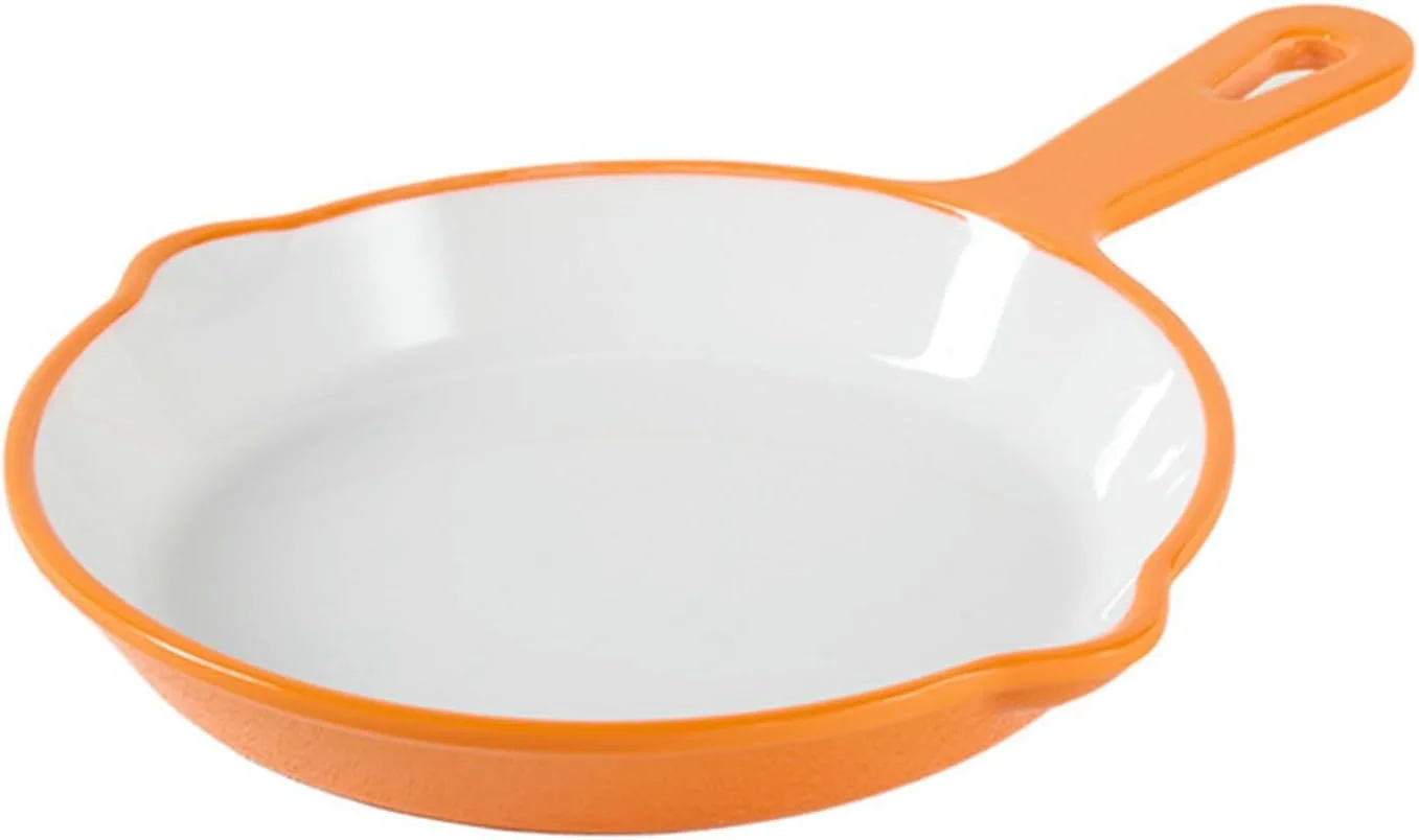 سینی فر دسته دار گرد طرح نوردیک TROSIQUANJIA، ضد افتادن، طرح ظریف سرامیکی، دو رنگ - زرد