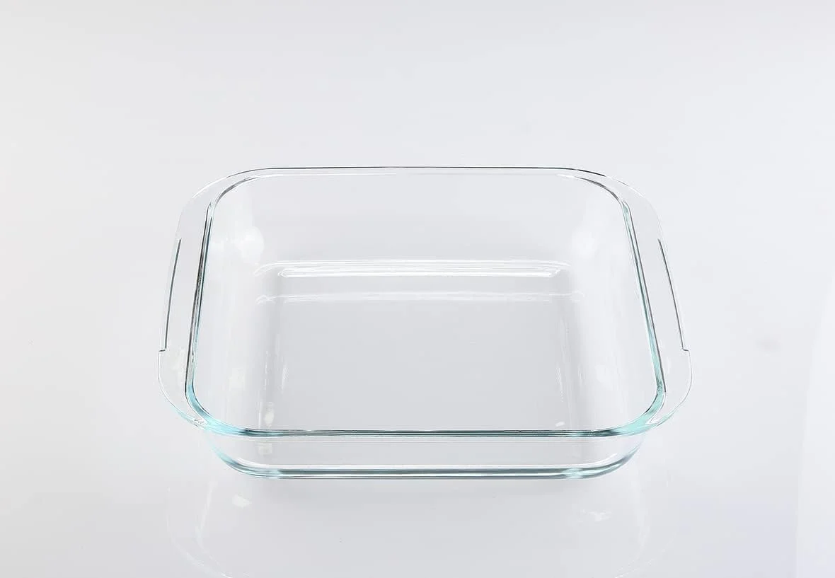 ظرف پیرکس مربع هوم میکر 1.8 لیتری، ساخت ترکیه، طراحی ممتاز، حفظ و توزیع حرارت عالی، قابل شستشو در ماشین ظرفشویی