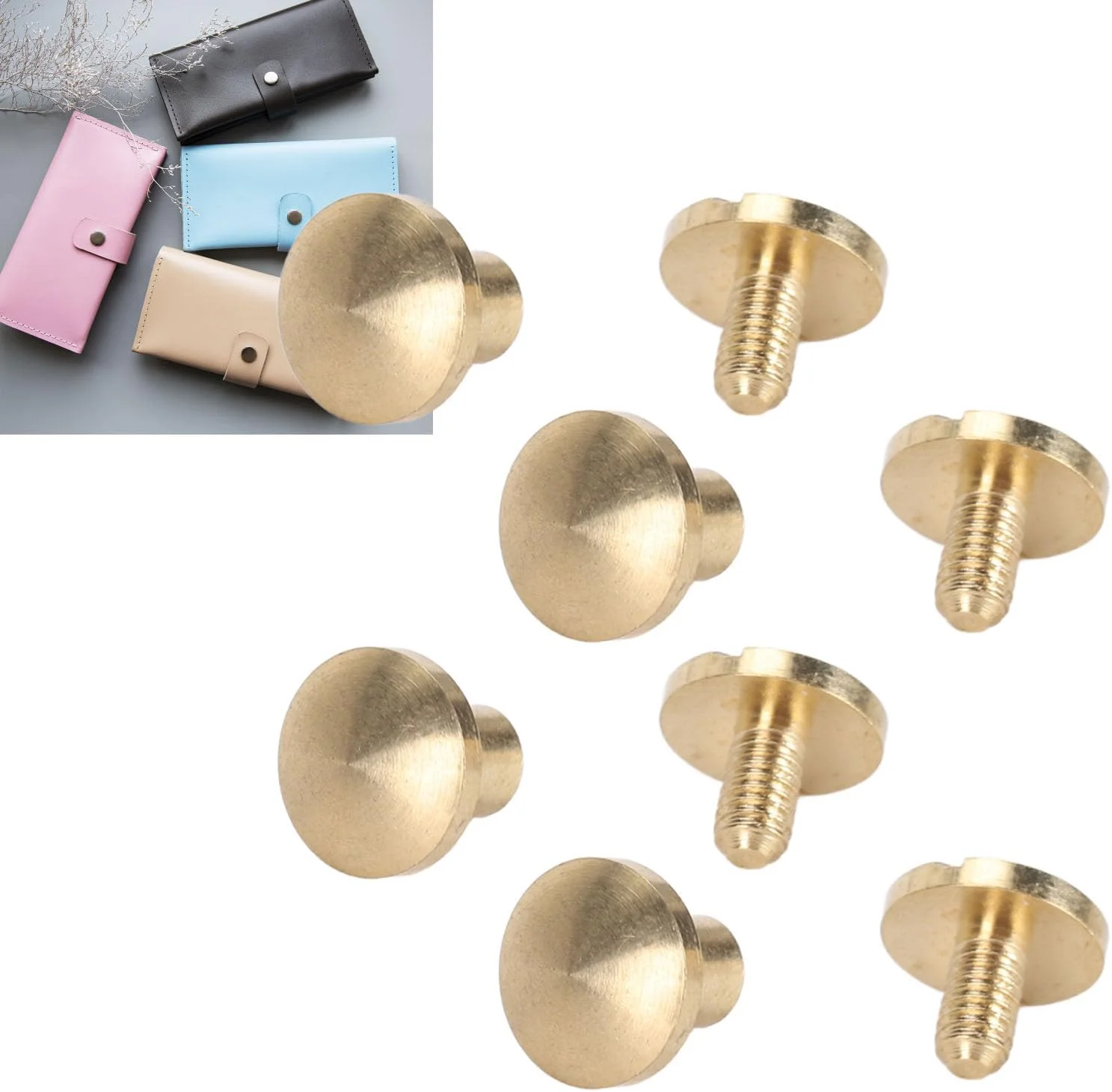 پرچ های عمومی، نصب آسان سطوح Platiere - کیت پرچ برنجی چند منظوره با پیچ شکاف دار 50 عددی برای کیف های چرمی، پارچه، کیف پارچه ای، کاغذ (5 میلی متر / 0.2 اینچ) پرچ های عمومی، نصب آسان سطوح Platiere - کیت پرچ برنجی چند منظوره با پیچ شکاف دار 50 عددی برای کیف های چرمی، پارچه، کیف پارچه ای، کاغذ (5 میلی متر / 0.2 اینچ)
