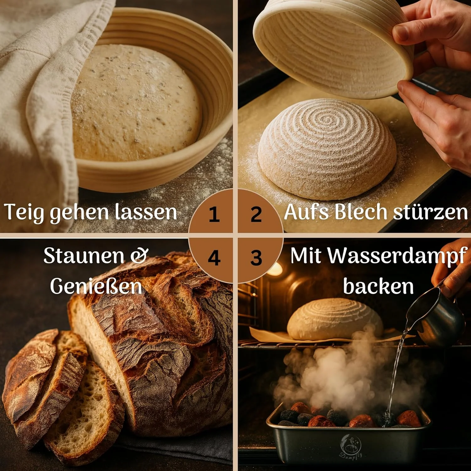 ست کاسه بخار سنگ لاوا برای فر: پخت نان عالی با بخار آب - نان و شیرینی ترد مانند یک نانوای حرفه ای (سنگ های سیاه نقره ای) ست کاسه بخار سنگ لاوا برای فر: پخت نان عالی با بخار آب - نان و شیرینی ترد مانند یک نانوای حرفه ای (سنگ های سیاه نقره ای)