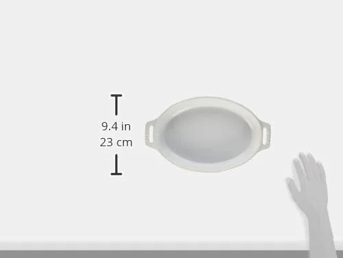 ست ظروف بیضی سرامیکی استاب، 2 تکه، سفید ست ظروف بیضی سرامیکی استاب، 2 تکه، سفید