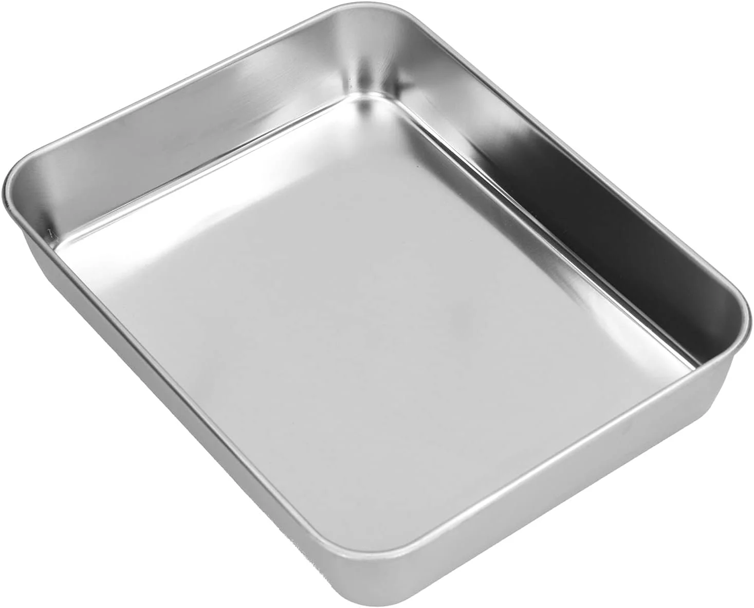 سینی فر استیل ضد زنگ نچسب، جعبه نگهداری مواد غذایی با درب و لبه عمیق برای پخت و پز در آشپزخانه (M) سینی فر استیل ضد زنگ نچسب، جعبه نگهداری مواد غذایی با درب و لبه عمیق برای پخت و پز در آشپزخانه (M)