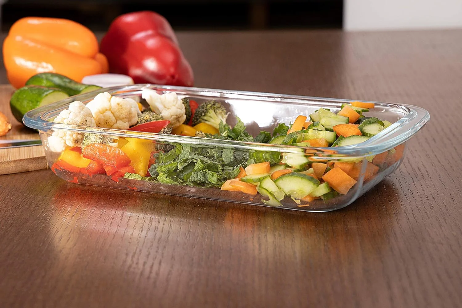 Royalford Glass Baking Dish 1 Liter - Piece, Clear Royalford Glass Baking Dish 1 Liter - Piece, Clear