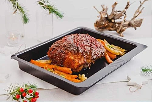 ظرف پخت پیرکس مجیک، فولاد کربنی مشکی 40x31 سانتی متر مدل 4937639 ظرف پخت پیرکس مجیک، فولاد کربنی مشکی 40x31 سانتی متر مدل 4937639