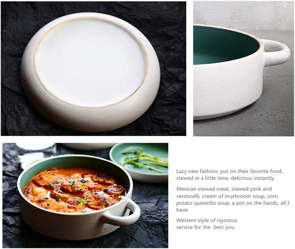 ظرف پخت گرد چینی، مناسب رستوران، آشپزخانه و میز غذا ظرف پخت گرد چینی، مناسب رستوران، آشپزخانه و میز غذا