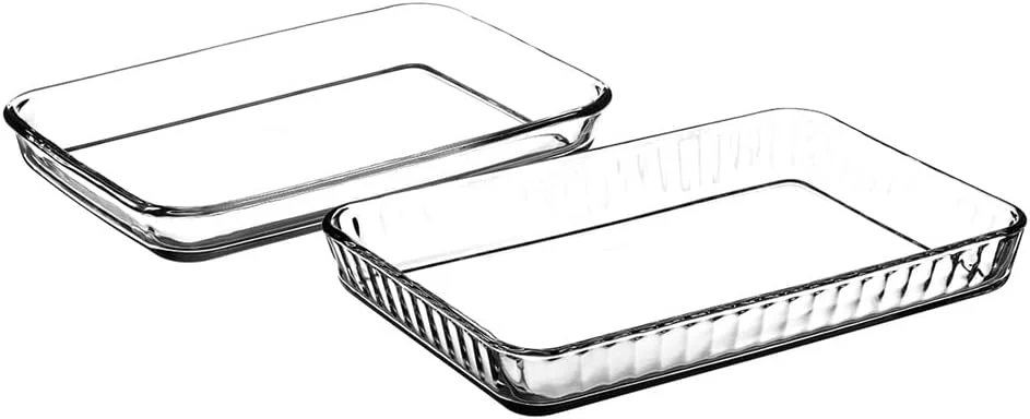 سینی مستطیلی بورجام پاشاباغچه مدل 401008، 2 عددی (3.8 لیتر + 1.9 لیتر)