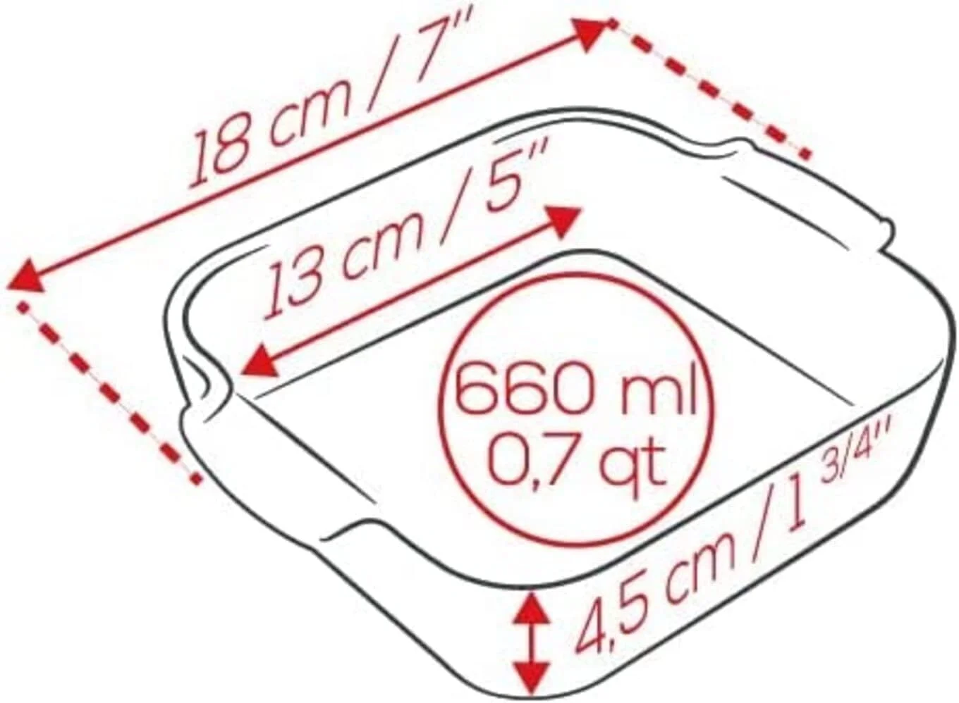 ظرف مربع 18 سانتی متری پژو آپولیا، رنگ اکرو. سرامیکی. مقاوم در برابر شوک مکانیکی و حرارتی. -20 درجه سانتیگراد تا 250 درجه سانتیگراد. دستگیره های ارگونومیک. ساخت فرانسه.