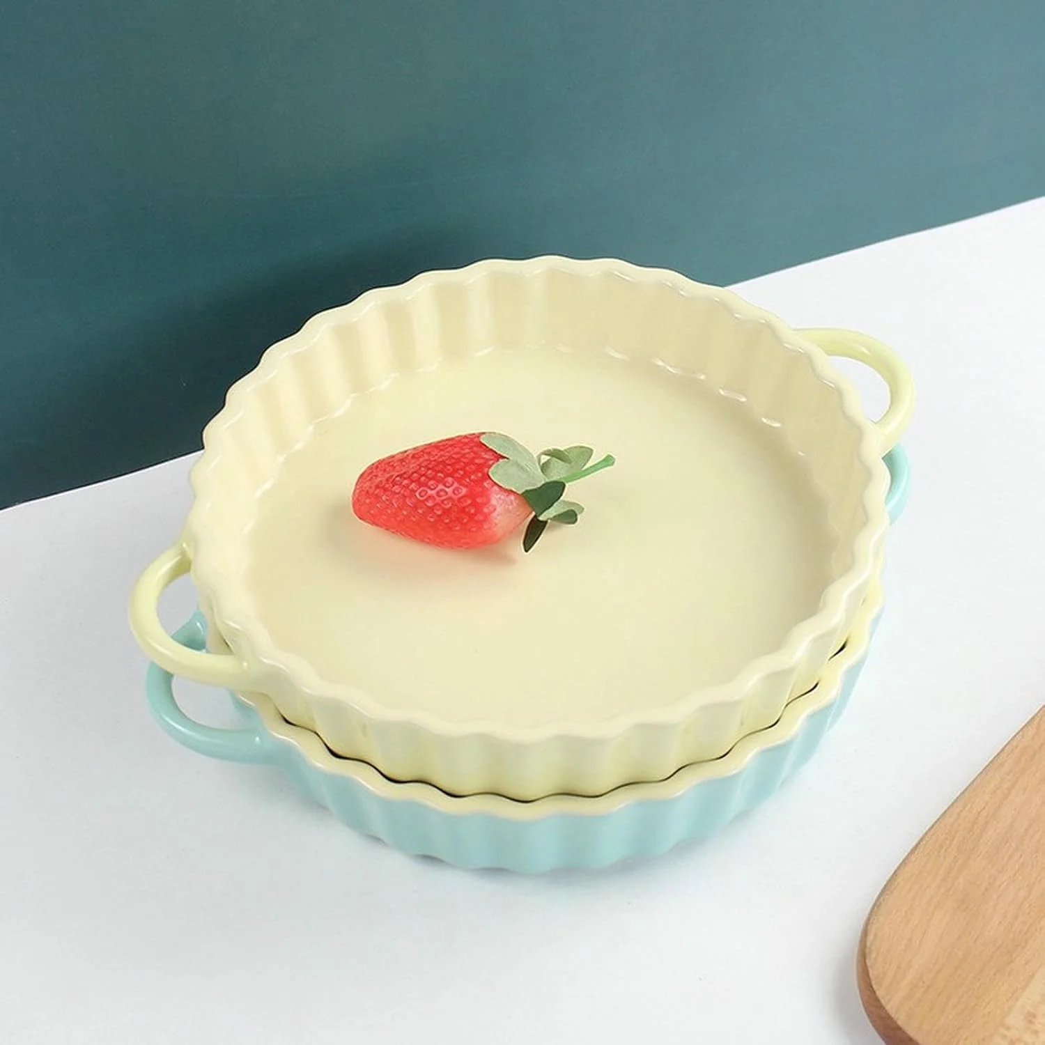 بشقاب حلزون به سبک نوردیک با رنگ لعاب زیر لعابی رنگی یکپارچهسازی با سیستمعامل مقاوم در برابر درجه حرارت بالا - سینی پخت حلزون + شاسی