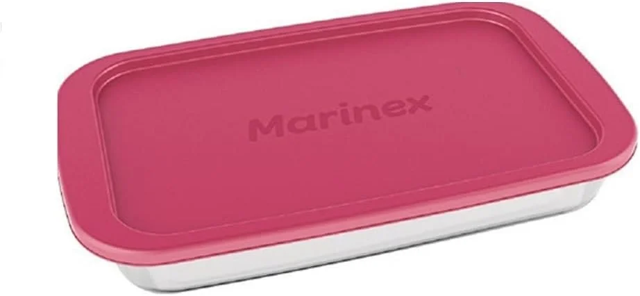 ظرف مستطیلی پیرکس مارینکس با درب پلاستیکی 2.2 لیتری