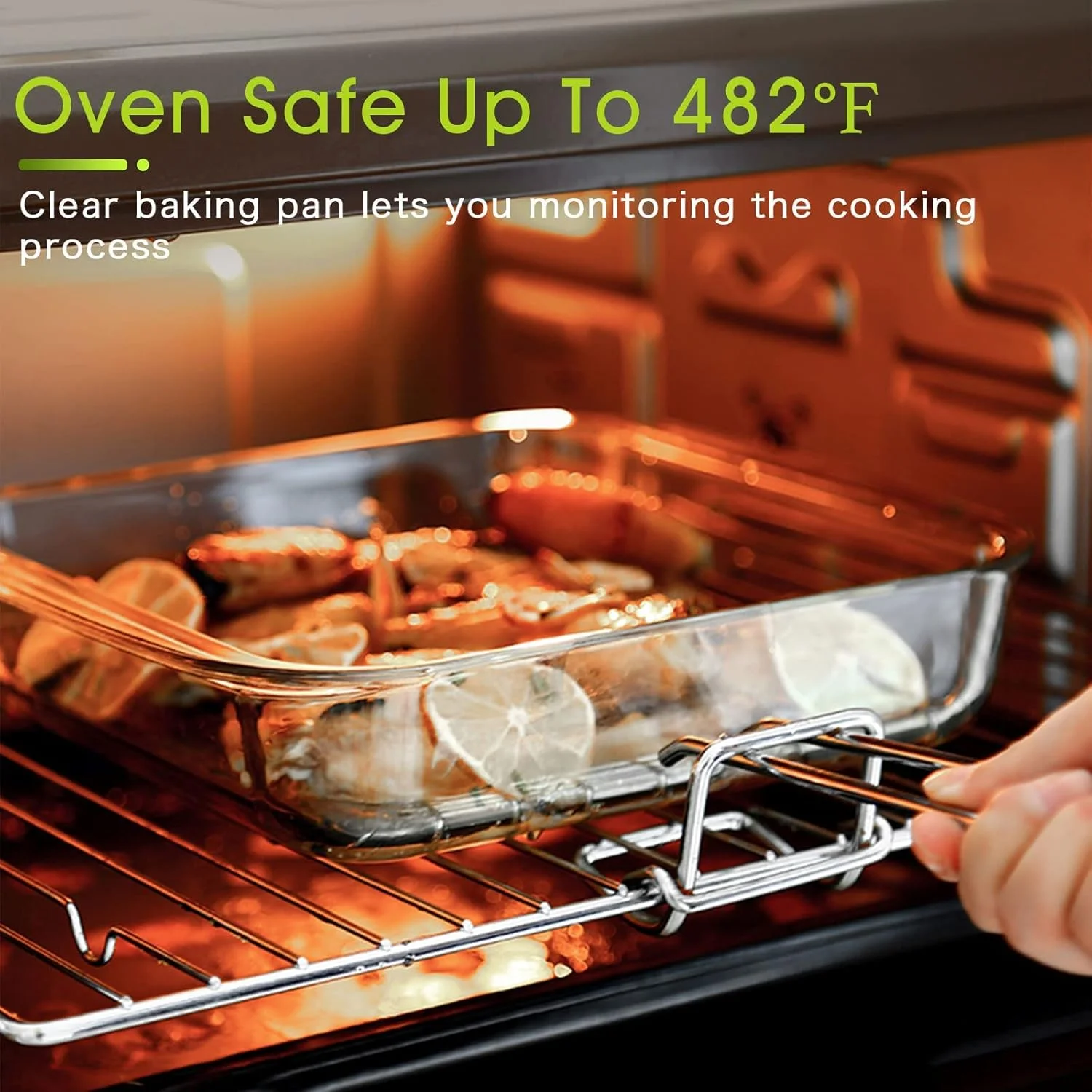 ظروف پخت شیشه ای مربع NUTRIUPS با ظرفیت 2.4 کوارت، ظرف پخت مربع 9x9 اینچی، ظرف پخت شیشه ای برای فر ظروف پخت شیشه ای مربع NUTRIUPS با ظرفیت 2.4 کوارت، ظرف پخت مربع 9x9 اینچی، ظرف پخت شیشه ای برای فر