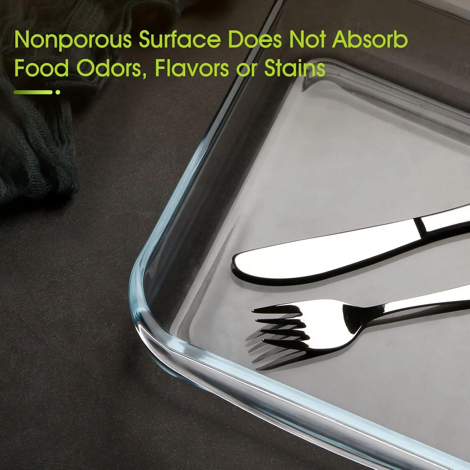 ظروف پخت شیشه ای مربع NUTRIUPS با ظرفیت 2.4 کوارت، ظرف پخت مربع 9x9 اینچی، ظرف پخت شیشه ای برای فر ظروف پخت شیشه ای مربع NUTRIUPS با ظرفیت 2.4 کوارت، ظرف پخت مربع 9x9 اینچی، ظرف پخت شیشه ای برای فر