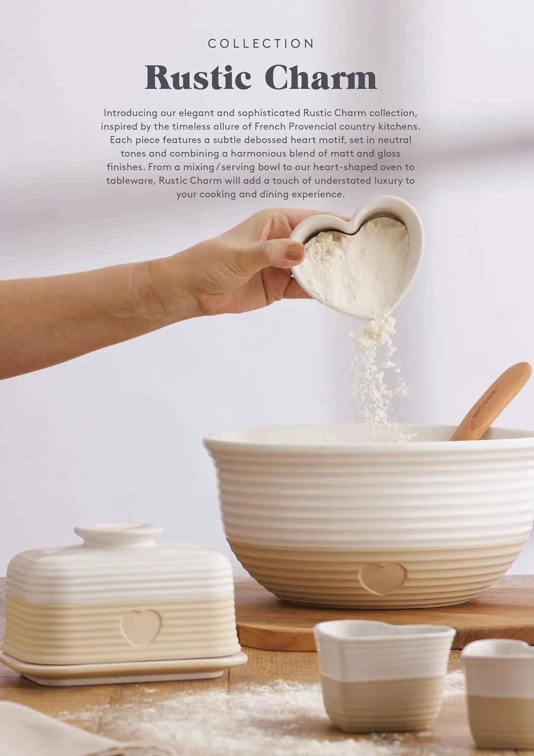 ظرف پخت قلبی شکل میسن کش از جنس سنگ چینی با طرح برجسته قلب، 375 میلی لیتر، بادوام و شیک برای پخت، پز و سرو