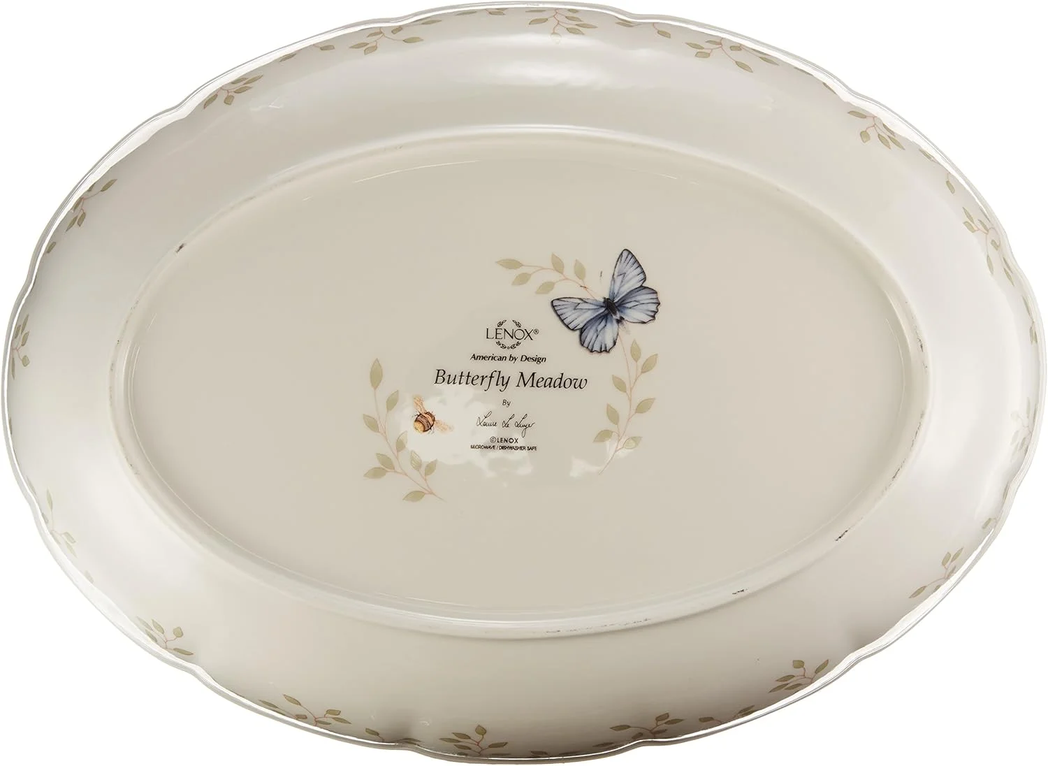 ظرف بیضی شکل لنوکس باترفلای میدو، چینی، چند رنگ، 2.8 پوند ظرف بیضی شکل لنوکس باترفلای میدو، چینی، چند رنگ، 2.8 پوند