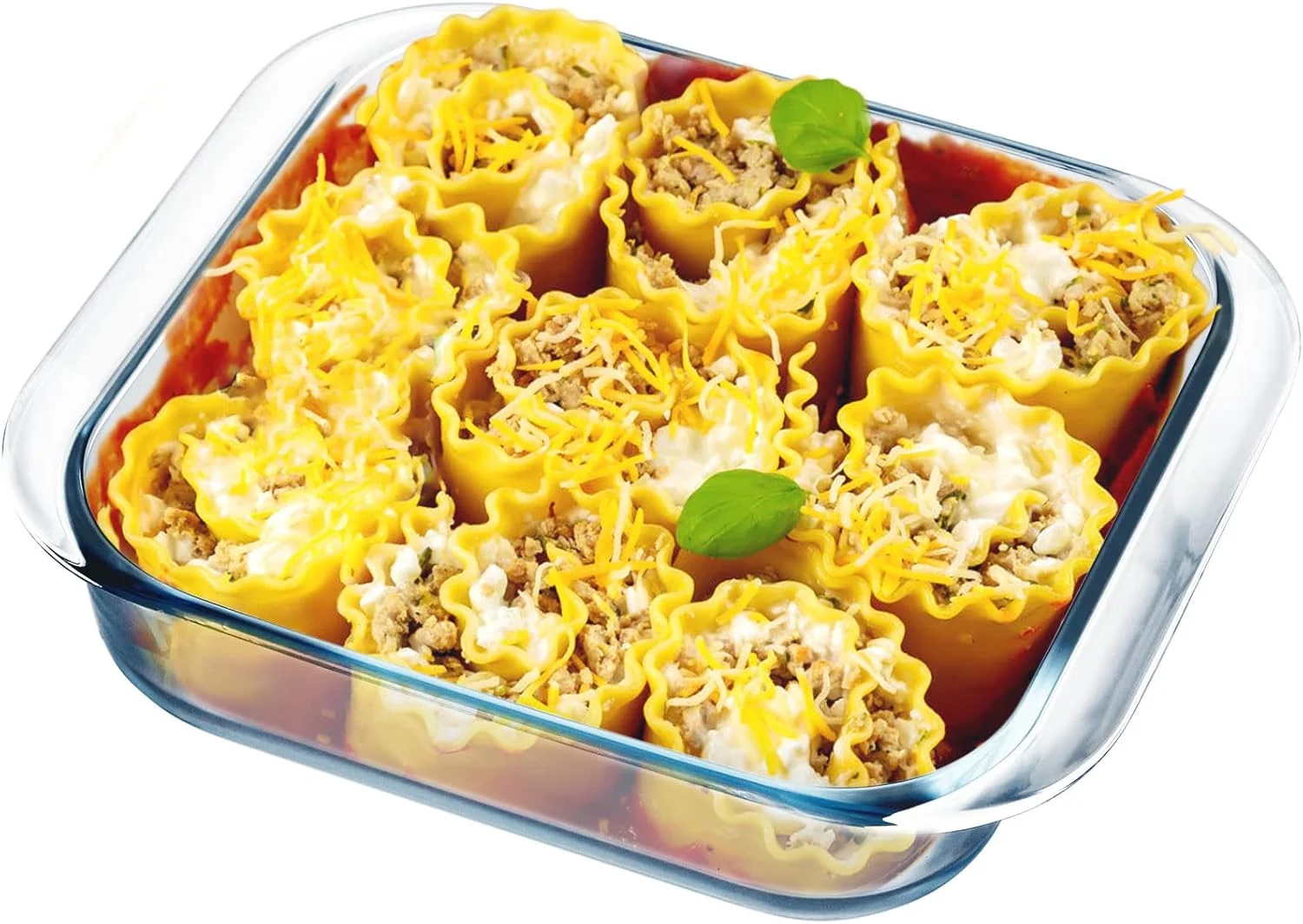 ظروف پخت شیشه ای مربع NUTRIUPS با ظرفیت 2.4 کوارت، ظرف پخت مربع 9x9 اینچی، ظرف پخت شیشه ای برای فر ظروف پخت شیشه ای مربع NUTRIUPS با ظرفیت 2.4 کوارت، ظرف پخت مربع 9x9 اینچی، ظرف پخت شیشه ای برای فر