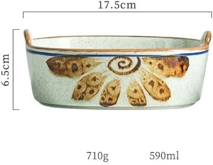 ظرف پخت و پز آشپزخانه، ظرف سالاد میوه سرخ شده خانگی، سینی برنج پخته شده در فر، ظروف غذاخوری سرامیکی، ظرف پخت دو گوش، ظرفیت 590 میلی لیتر ظرف پخت و پز آشپزخانه، ظرف سالاد میوه سرخ شده خانگی، سینی برنج پخته شده در فر، ظروف غذاخوری سرامیکی، ظرف پخت دو گوش، ظرفیت 590 میلی لیتر