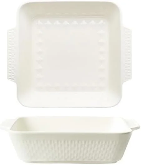 ظرف پخت و پز آشپزخانه، ظرف پخت با ظرفیت 1500 میلی لیتر، سینی پخت برنج پنیری، سینی فر مایکروویو مستطیلی بزرگ سرامیکی برای پخت و پز خانگی