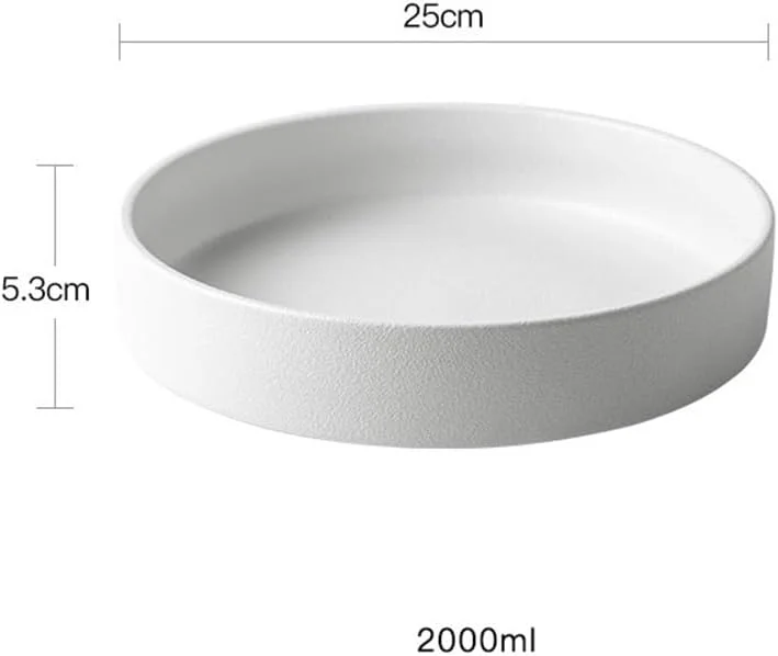ظرف پخت سرامیکی آشپزخانه، سینی بزرگ خانگی با ظرفیت 2000 میلی لیتر، ظرف پخت برای مایکروویو