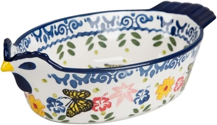 ظرف پخت سرامیکی آشپزخانه، سینی پخت چند منظوره با ظرفیت بزرگ 807 میلی لیتر، سینی برنج پخته شده با دسته دوتایی خلاقانه، لوازم پخت و پز