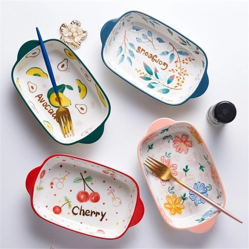 ظرف پخت سرامیکی آشپزخانه، ظروف غذاخوری سرامیکی با ظرفیت 500 میلی لیتر، سینی پخت خانگی، مناسب برای پنیر، برنج، فر، مایکروویو، ظرف دو دسته پخت و پز (قرمز) ظرف پخت سرامیکی آشپزخانه، ظروف غذاخوری سرامیکی با ظرفیت 500 میلی لیتر، سینی پخت خانگی، مناسب برای پنیر، برنج، فر، مایکروویو، ظرف دو دسته پخت و پز (قرمز)