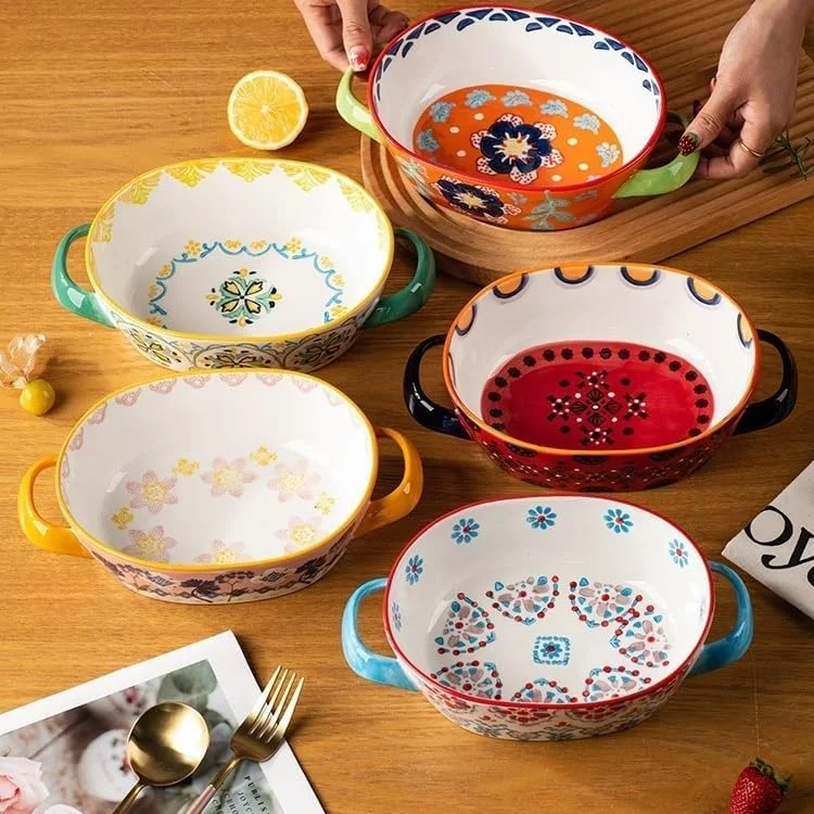 ظرف پخت لازانیا با ظرفیت 800 میلی لیتر مناسب برای پخت، کیک، آشپزخانه، مایکروویو، ظروف سرامیکی ایمن برای شستشو در ماشین ظرفشویی، لوازم پخت و پز با دستگیره ظرف پخت لازانیا با ظرفیت 800 میلی لیتر مناسب برای پخت، کیک، آشپزخانه، مایکروویو، ظروف سرامیکی ایمن برای شستشو در ماشین ظرفشویی، لوازم پخت و پز با دستگیره