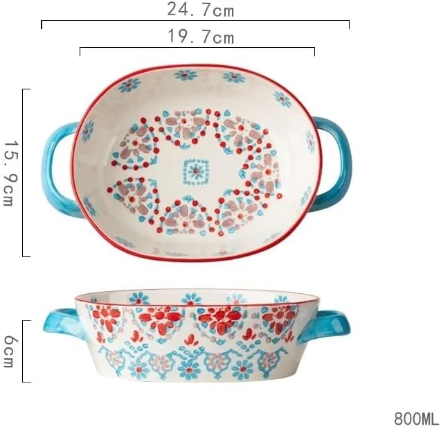 ظرف پخت سرامیکی آشپزخانه، ظروف پخت سرامیکی، ست ظروف پخت با دسته، سینی لازانیا برای کیک، مایکروویو، قابل شستشو در ماشین ظرفشویی ظرف پخت سرامیکی آشپزخانه، ظروف پخت سرامیکی، ست ظروف پخت با دسته، سینی لازانیا برای کیک، مایکروویو، قابل شستشو در ماشین ظرفشویی