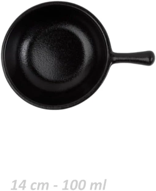 ست 6 تایی مینی تابه سرامیکی هولست پورزلان مدل BS 509، آهن مشکی، 14 سانتی متر، 9 × 1.4 × 3 سانتی متر ست 6 تایی مینی تابه سرامیکی هولست پورزلان مدل BS 509، آهن مشکی، 14 سانتی متر، 9 × 1.4 × 3 سانتی متر