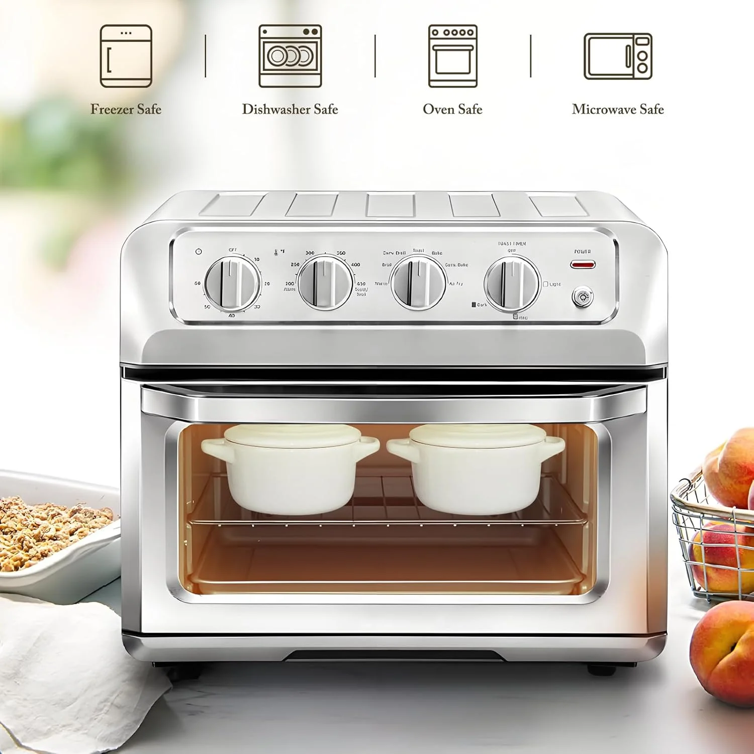 ظرف کممبر پزی Hioph با درب، ظرف سرامیکی سفید 14 سانتی متری برای فر، ظرف پنیر پزی برای کممبر، بری پخته، فوندو، دیپ، قابل استفاده در فر و مایکروویو ظرف کممبر پزی Hioph با درب، ظرف سرامیکی سفید 14 سانتی متری برای فر، ظرف پنیر پزی برای کممبر، بری پخته، فوندو، دیپ، قابل استفاده در فر و مایکروویو