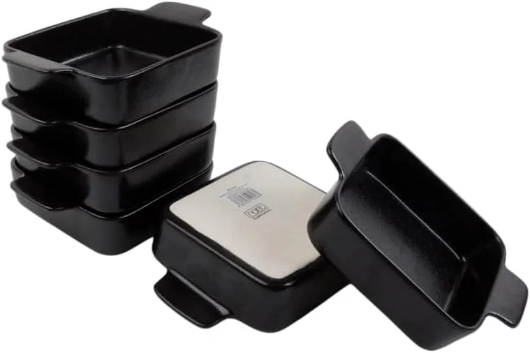 ظرف فر چینی هولست پورسلاین BS 418، 18 سانتی متر، مشکی آهن، 17.8 x 12.5 x 4.4 سانتی متر، مجموعه 6 عددی ظرف فر چینی هولست پورسلاین BS 418، 18 سانتی متر، مشکی آهن، 17.8 x 12.5 x 4.4 سانتی متر، مجموعه 6 عددی