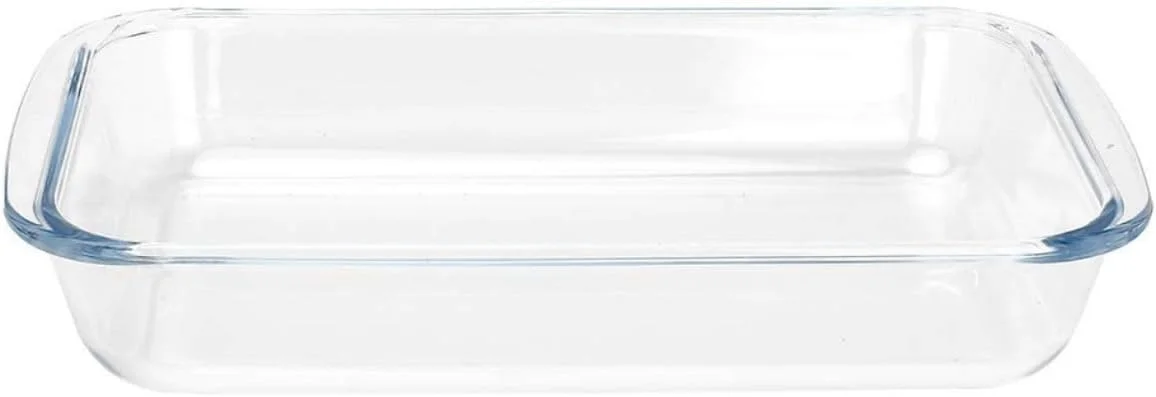 ظرف پیرکس 1 لیتری - ظرف مستطیلی مناسب فر و مایکروویو برای پخت و پز، لازانیا، بریان کردن و سرو غذا، سینی پخت چند منظوره مناسب فر (شفاف، کوچک) ظرف پیرکس 1 لیتری - ظرف مستطیلی مناسب فر و مایکروویو برای پخت و پز، لازانیا، بریان کردن و سرو غذا، سینی پخت چند منظوره مناسب فر (شفاف، کوچک)