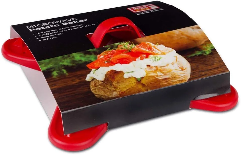 دستگاه پخت سیب زمینی در مایکروویو گود تو هیت پلاس، قرمز دستگاه پخت سیب زمینی در مایکروویو گود تو هیت پلاس، قرمز