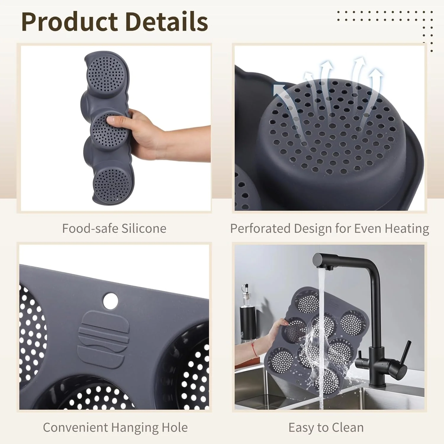 قالب های نان همبرگر FELISTORY برای پخت قالب های نان همبرگر FELISTORY برای پخت